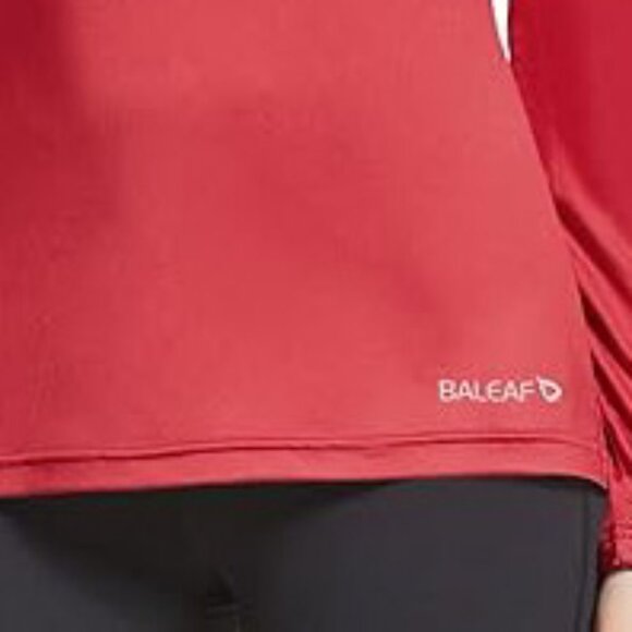 Baleaf’s Women's Red UPF 50+ Long-Sleeve Quick-Dry Running Shirt Size Small - Picture 7 of 8